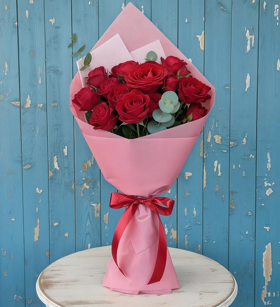 Букет цветов из: Розы в Белое