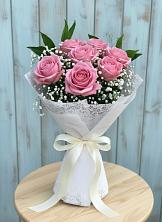 Букет цветов из:  Розы в Белое