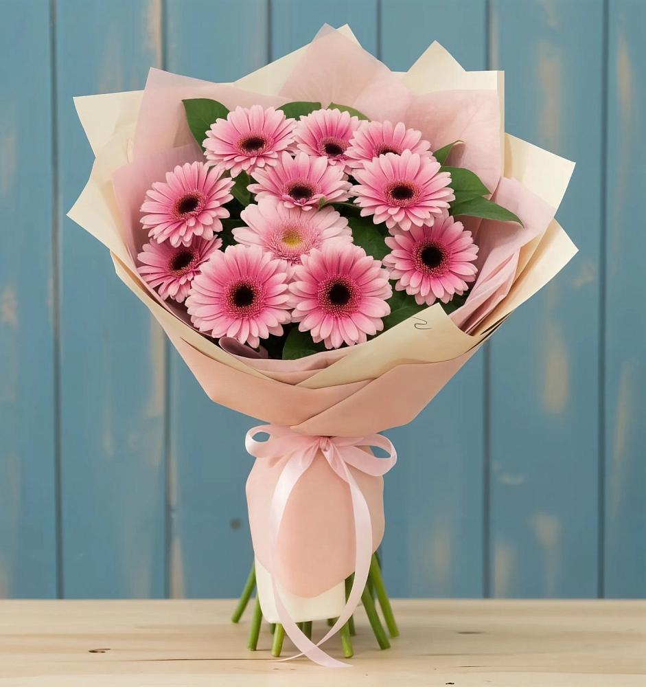 Букет цветов из: Герберы в Белое