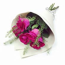 Букет цветов из:  Розы #REPLACE_PRED# Белое