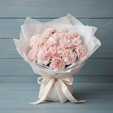 Букет цветов из:  Гвоздики в Белое