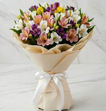 Букет цветов из:  Альстромерии #REPLACE_PRED# Белое