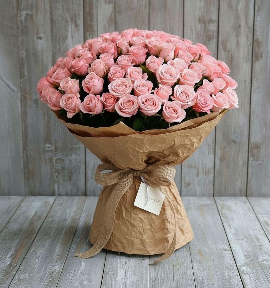 Букет 151 Роза Роуз в Белое