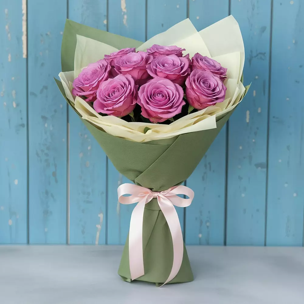 Букет Розы Фёрст Леди в Белое