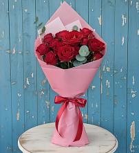 Букет цветов из:  Розы в Белое