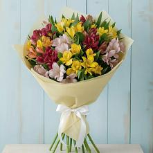 Букет цветов из:  Альстромерии в Белое