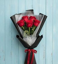 Букет цветов из:  Розы в Белое