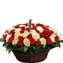 Премиум букет из: Розы в Белое