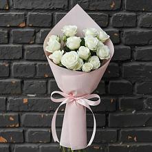 Букет цветов из:  Розы #REPLACE_PRED# Белое