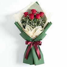 Букет цветов из:  Розы в Белое
