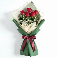 Букет цветов из:  Розы в Белое