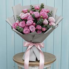 Букет цветов из:  Розы в Белое